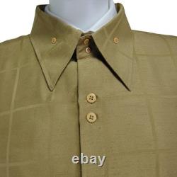 Avant-Garde Il Canto Italian Designer Two-Piece Lounge Set Raw-Silk Look Gold