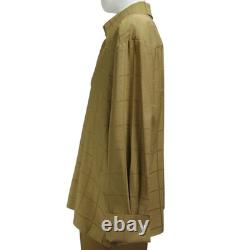 Avant-Garde Il Canto Italian Designer Two-Piece Lounge Set Raw-Silk Look Gold
