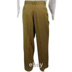 Avant-Garde Il Canto Italian Designer Two-Piece Lounge Set Raw-Silk Look Gold