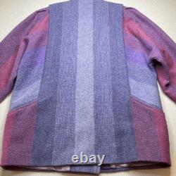 Avoca Mill Collection Vintage Skirt Suit Set Medium Irish 100% Pure Wool Purple