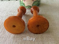 BAKELITE CATALIN MARBLE SET. Two pieces. 270g