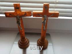 BAKELITE CATALIN MARBLE SET. Two pieces. 320g