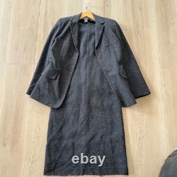 BCBG Max Azria Collection Wool Blend Blazer Dress Suit Set Gray Size 4 6