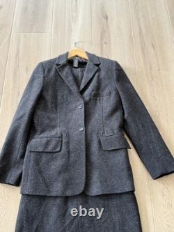 BCBG Max Azria Collection Wool Blend Blazer Dress Suit Set Gray Size 4 6