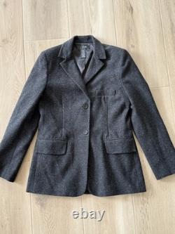 BCBG Max Azria Collection Wool Blend Blazer Dress Suit Set Gray Size 4 6