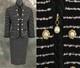 Beautiful St John Collection Knit Blue Black Pink Pearl Multi Skirt Suit Size 4