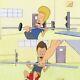 Beavis & Butthead Set Of Two Original Production Cel Cells 1990s Weight Room Gym