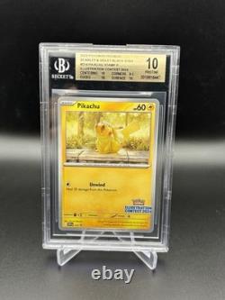 BGS 10 Pristine Pikachu 214 Illustration Contest 2024 Scarlet Violet Promo POP 2