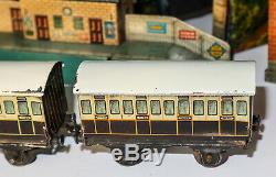 Bing Tabletop Clockwork Model Railway Set Two Rail Lnwr Scarce