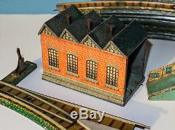 Bing Tabletop Clockwork Model Railway Set Two Rail Lnwr Scarce