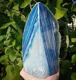 Blue Agate Crystal Bookends (Set Of Two) 6.38kg