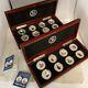 Bradford Exchange Martin Luther King 16 Silver Commemorative Coin Set Two Cases