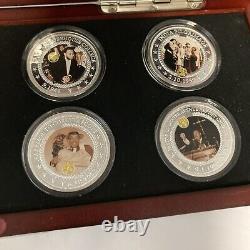 Bradford Exchange Martin Luther King 16 Silver Commemorative Coin Set Two Cases