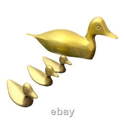 Brass Ducks set of two mid century modern