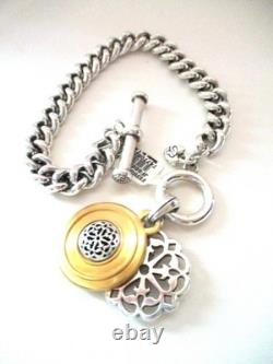 Brighton FERRARA Two-Tone Necklace-Earring-Bracelet Set (R$228) NWT/Pouch