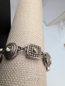 Brighton Heiress 3 Pc set necklace ring earrings swarovski two tone