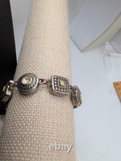 Brighton Heiress 3 Pc set necklace ring earrings swarovski two tone