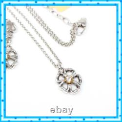 Brighton Lux Garden Two Tone Silver Gold Flower Bracelet Necklace Set NWT $116