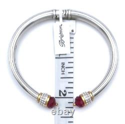 Brighton Meridian Red Two-Tone 3 Piece Jewelry Set with Pouch NWTag $298