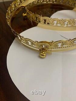 Byzantine christian wedding crowns set of two orthodox church