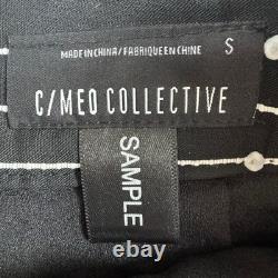 C/MEO Collective x Revolve Even Love Balloon Sleeve Top Ruffle Skirt Set Sz S