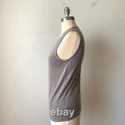 CARLISLE COLLECTION Cashmere Tank Top & Long Cardigan Set Womens Sz M Taupe NWOT