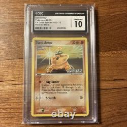 CGC 10 Sandshrew EX Delta Species 82/113 Reverse Holo Stamped Pokemon Card