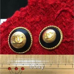 CHANEL Button Button vintage large and small two set Size about 2cm gold #30 F/S