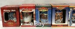 COMPLETE SET of Budweiser Holiday Steins 1980-2018 PLUS Two Lim-Ed Steins