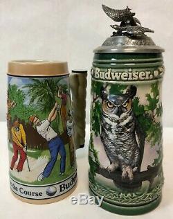 COMPLETE SET of Budweiser Holiday Steins 1980-2018 PLUS Two Lim-Ed Steins