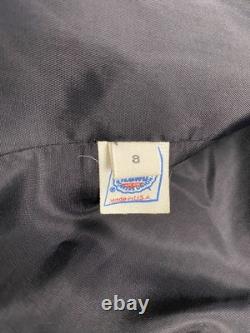 Calvin Klein Collection Fall 1994 Black Silk Plush Velvet Skirt Suit Vintage 8