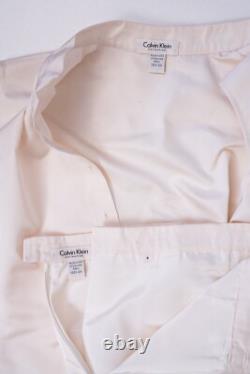 Calvin Klein Collection Vintage White Sleeveless Skirt Set