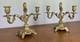 Candelabra Set Vintage Brass Two Arm Pair Ornate Holders Lot 4034