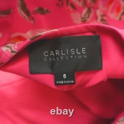 Carlisle Collection Suit Set Womens 6 / 10 Pink Floral Jacquard