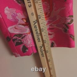 Carlisle Collection Suit Set Womens 6 / 10 Pink Floral Jacquard