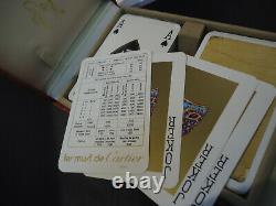 Cartier Bridge Set Two Decks of Playing Cards Cased Pencils/Score Pad
