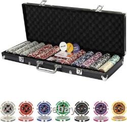 Casino-Quality Poker Chips & Accessories Set Perfect for Tournaments & Parties