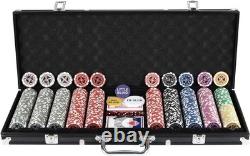 Casino-Quality Poker Chips & Accessories Set Perfect for Tournaments & Parties