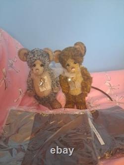 Charlie Bears Mohair Mice Neat & Tidy, Tags & Tote Bags