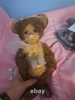 Charlie Bears Mohair Mice Neat & Tidy, Tags & Tote Bags