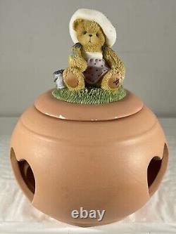 Cherished Teddies two year membership tea candle figurine set