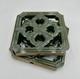 Chinese Jade Ceramic Breezeway Tiki Tile, Set Of Two