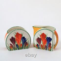 Clarice Cliff Wedgwood Bizarre Crocus Tea For Two Set Limited Edition