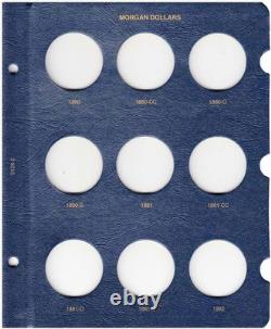 Coin Album Set Two Volumes Silver Morgan Dollar Storage Collector