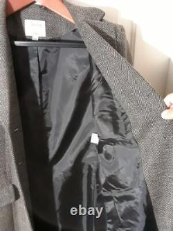 Collections For LeSuit 2 Piece Black and White Herringbone Midlength Jacket with