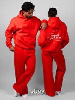 Comfrt Suit Bundle Set Love Collection Crimson Small Unisex NWT Limited Edition
