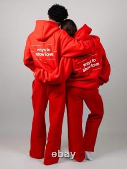 Comfrt Suit Bundle Set Love Collection Crimson Small Unisex NWT Limited Edition
