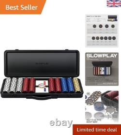 Complete 500 PCS Poker Set Texas Hold'em with Cards & Dealer for 10 Players