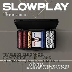 Complete 500 PCS Poker Set Texas Hold'em with Cards & Dealer for 10 Players