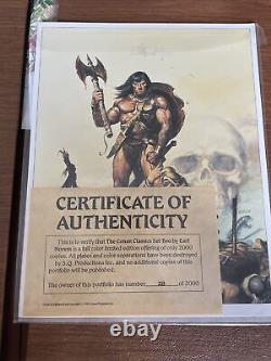 Conan the Classics Collection Set Two Earl Norem Portfolio 28 of 2000